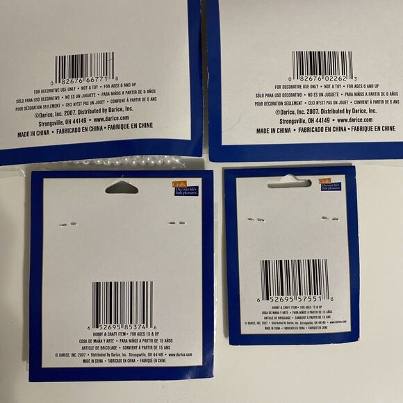 Darice Jewelry Designer Mixed Lot of Beads & Clasps Jewelry Making 4 pkgs NEW - Picture 6 of 6